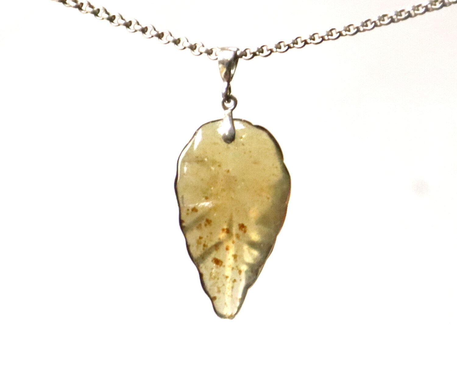 Exquisite 2inch Natural handcarved Clear Green Amber 925 Sterling Silver Pendant – photo 4