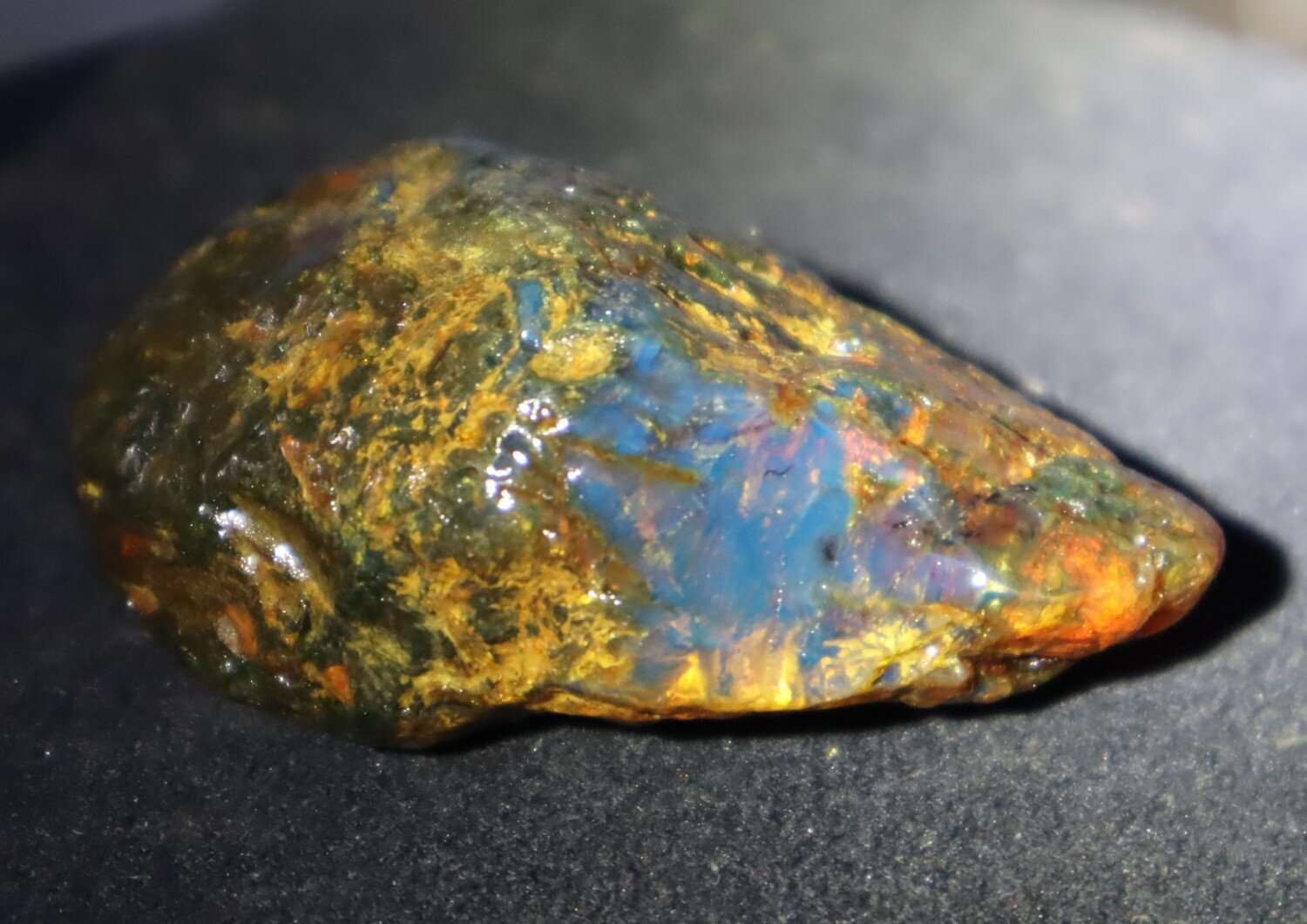 Outstanding Natural Dominican Clear Sky Blue Amber Rough Specimen 45mm 21g – photo 11