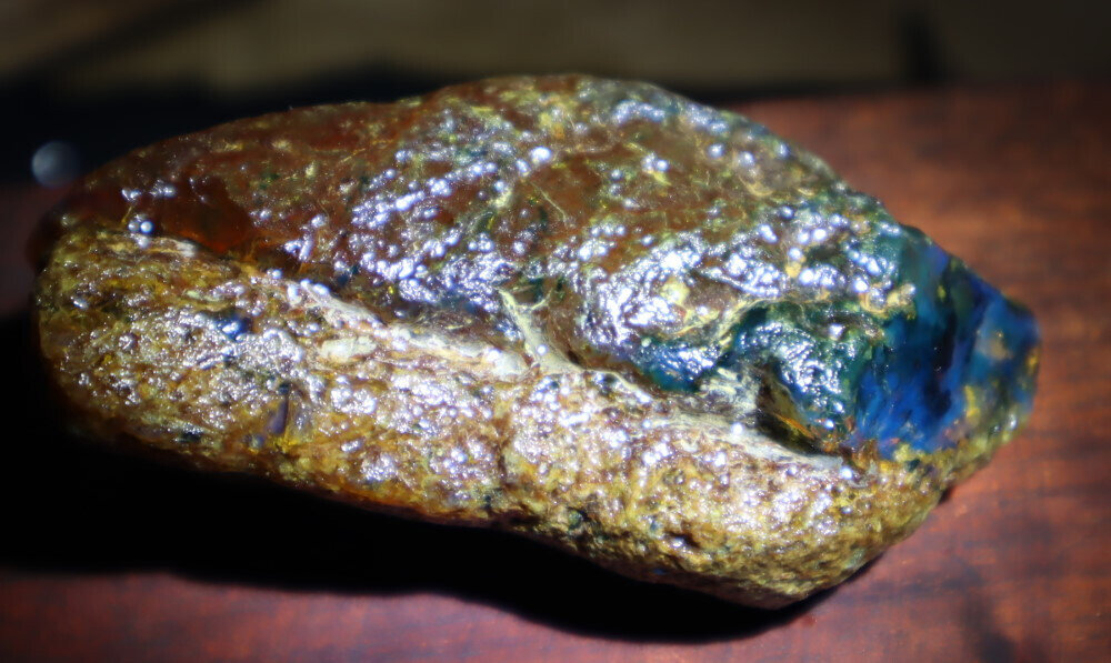 Charming Design Natural Dominican Clear Green Blue Amber Rough Specimen 70mm 36. – photo 4