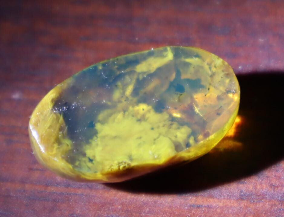 Charming Design Natural Sky Blue Amber Oval Cabochon 28mm – photo 9
