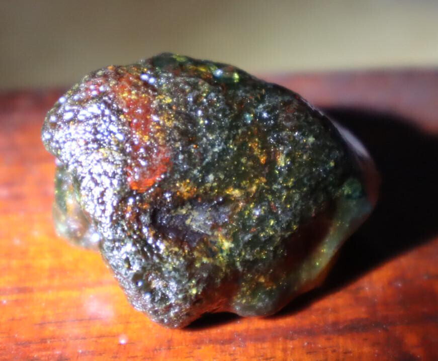 Excellent Natural Dominican Clear Deep Green Blue Amber Rough Specimen 39mm 13.5 – photo 9
