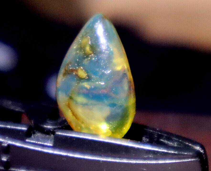 Natural Dominican Clear Sky Blue Amber Polished Stone 16mm FREE DRILLING – photo 5