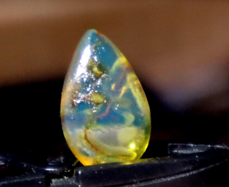 Natural Dominican Clear Sky Blue Amber Polished Stone 16mm FREE DRILLING – photo 6