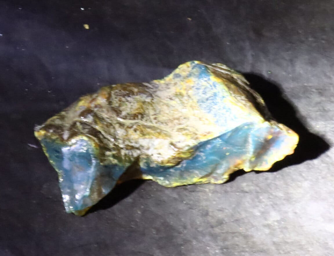 Lovely Natural Dominican Clear Deep Blue Amber Rough Specimen 65mm 16.5g – photo 8