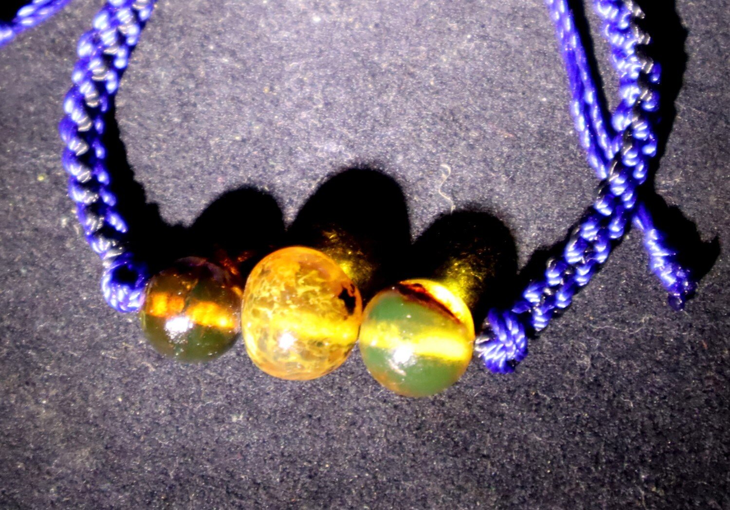 Beautiful Natural Translucent Orange Amber Bracelet adjustable – photo 3