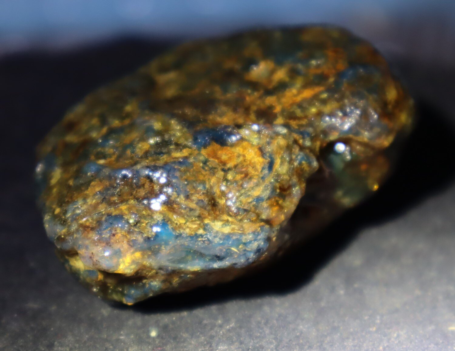 Natural Dominican Blue Green Amber Rough Specimen 51mm 30g Clear – photo 4