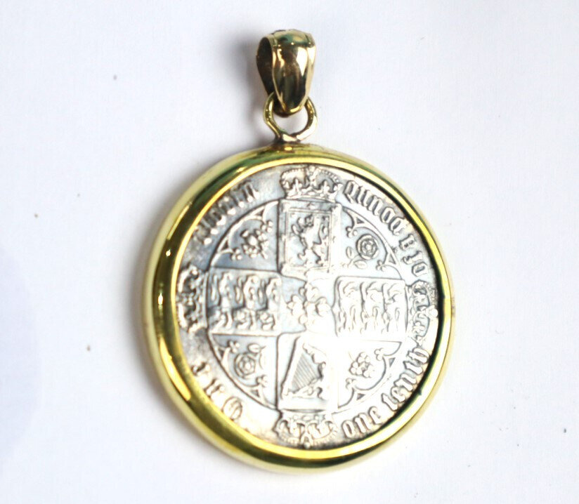 1926-2022 England UK Queen Elizabeth Antique Silver Coins Medal Pendant 1.5inch – photo 10