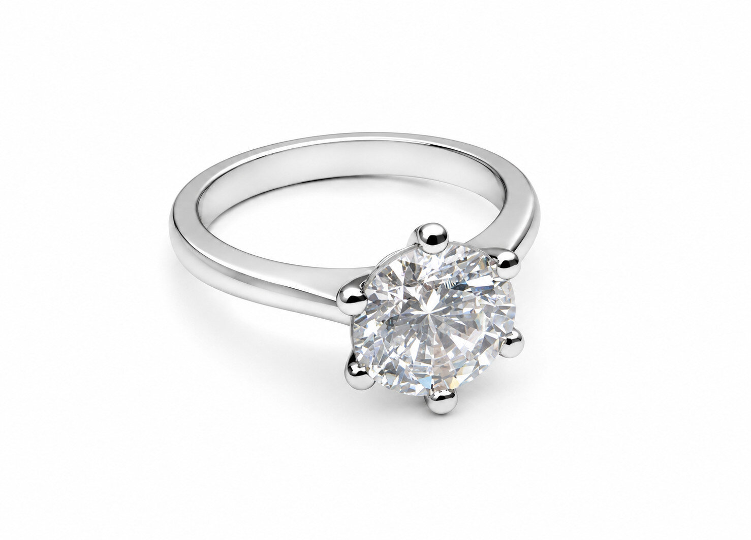 Impressive Clear SILVER Topaz .925 Sterling Silver Ring #5.5 free resizing