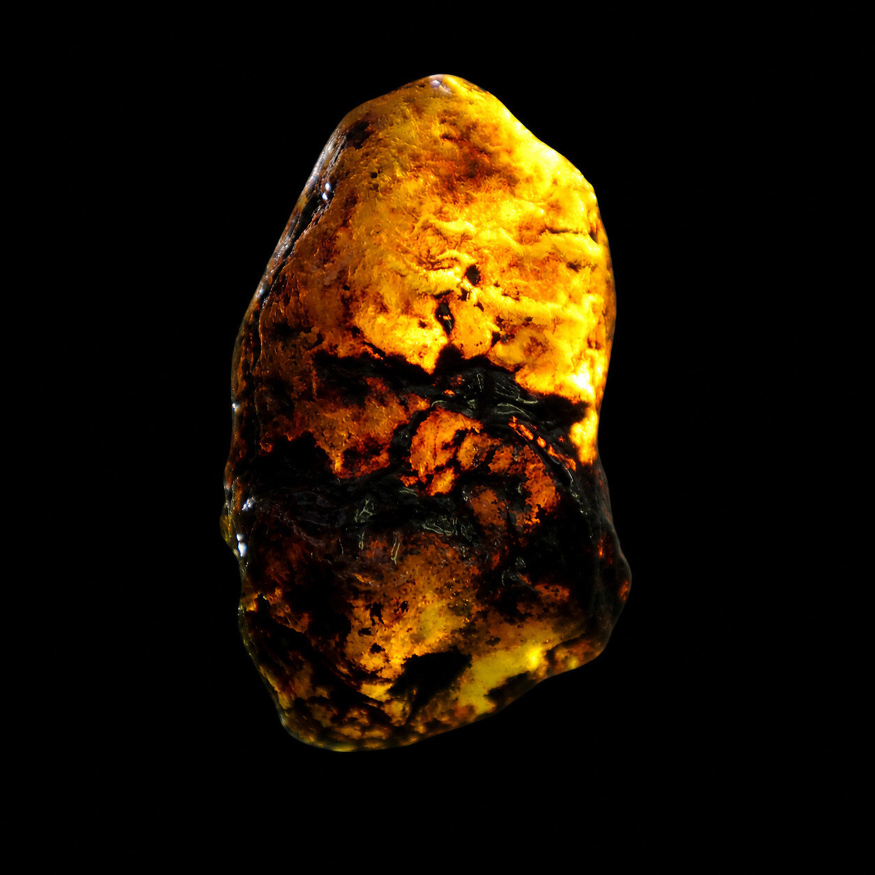 Elegant Fine Green Blue Dominican Amber Rough Specimen Chunk 67mm 47.3g – photo 13