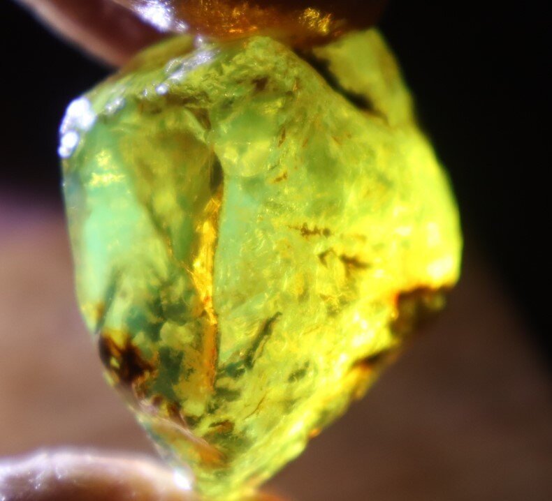 Excellent Nat. Dominican Crystal Clear Green Blue Amber Rough Specimen 50mm 18.5 – photo 13