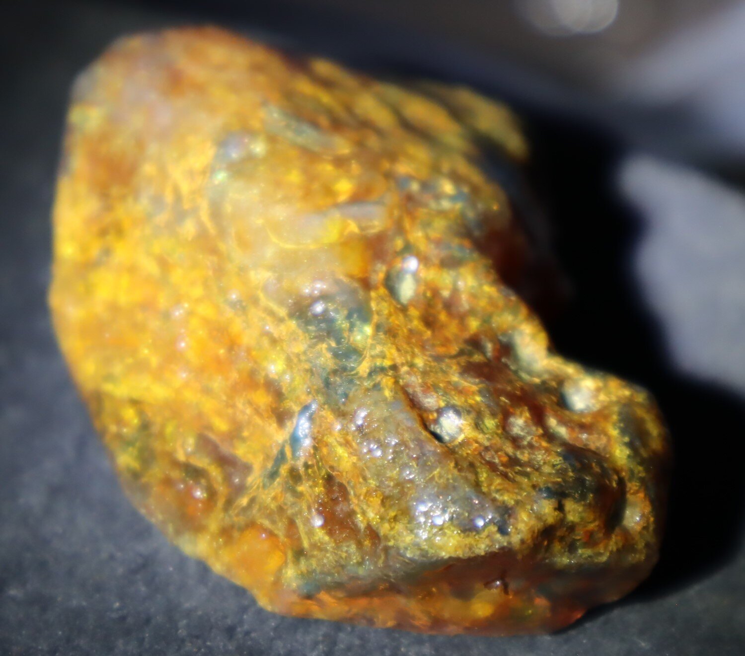 Natural Translucent Yellow Orange Butterscotch Amber Rough Specimen 62mm 34.5g – photo 8