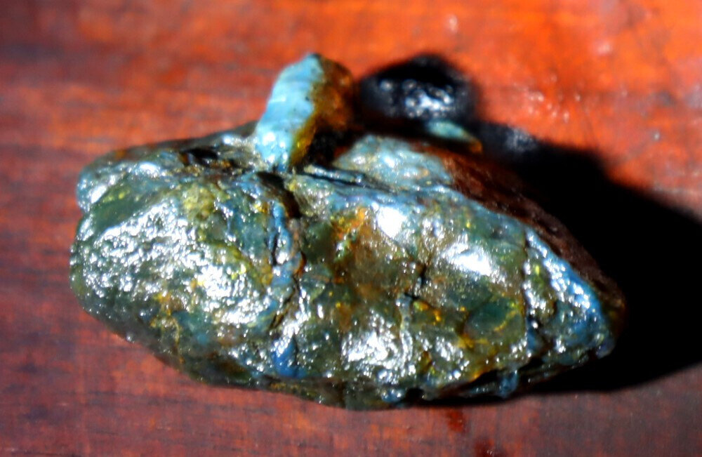 Exquisite Natural Dominican Clear Sky Blue Amber Rough Specimen 48mm 13.7g – photo 5