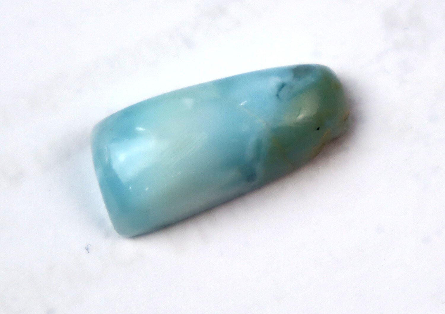 Natural Green Blue Larimar Cabochon 22mm – photo 4